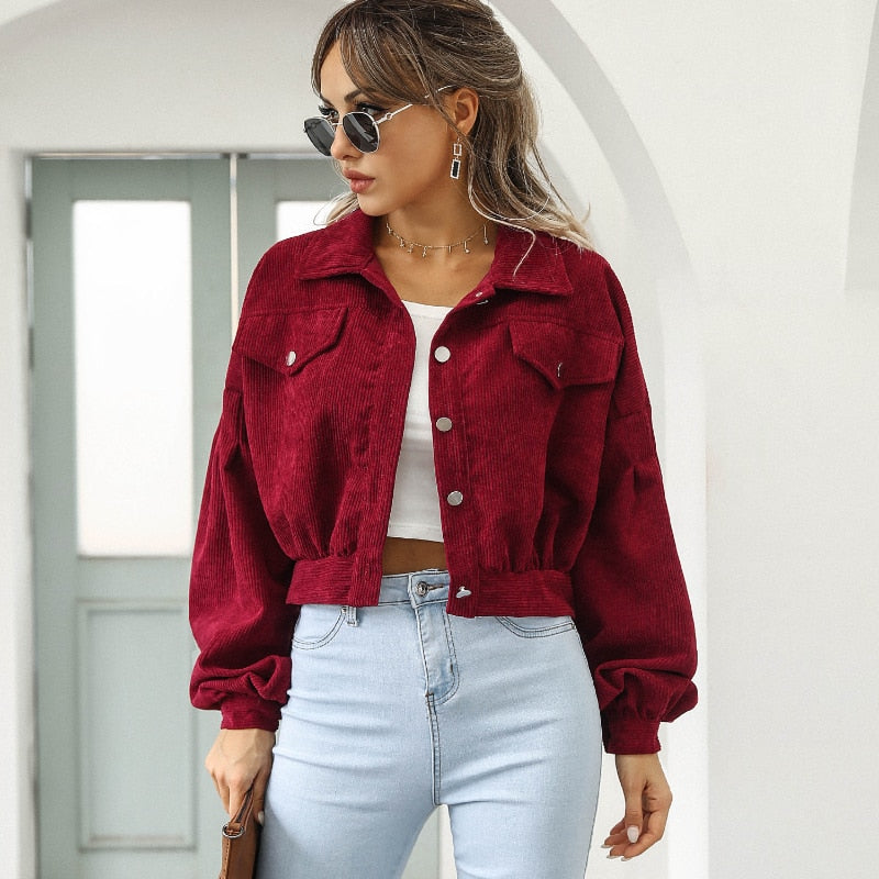 Andrea - Chaqueta corta de pana