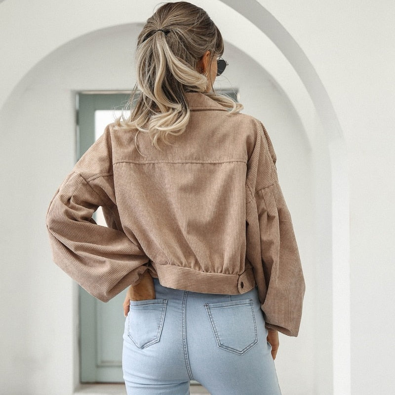 Andrea - Chaqueta corta de pana